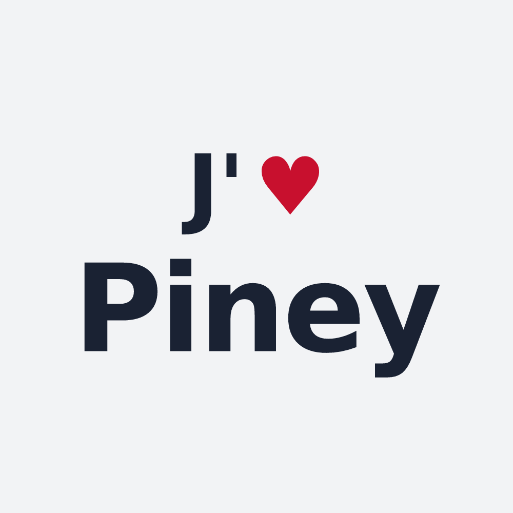 Poster personnalisé Piney — design J'aime Piney