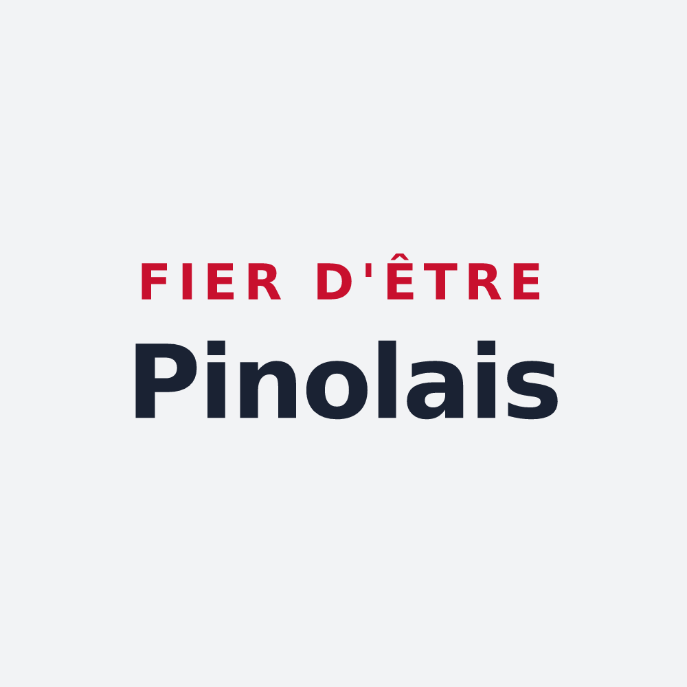 Poster « Fier d'être Pinolais » — design pour Pinols