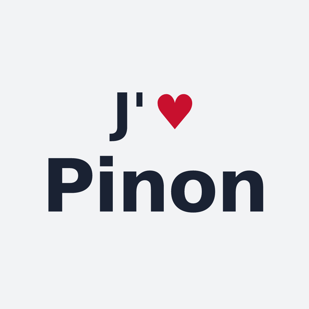 Poster personnalisé Pinon — design « J'aime Pinon » imprimé sur le poster
