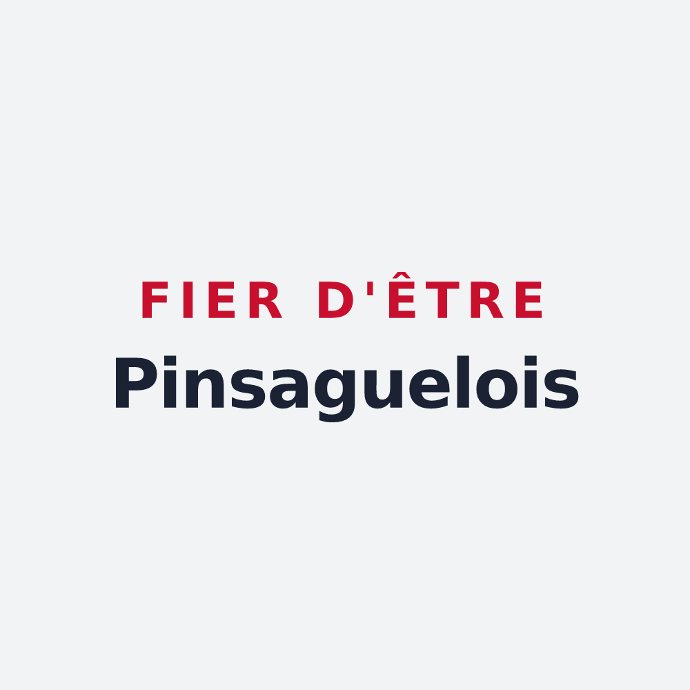 Poster « Fier d'être Pinsaguelois » — design pour Pinsaguel