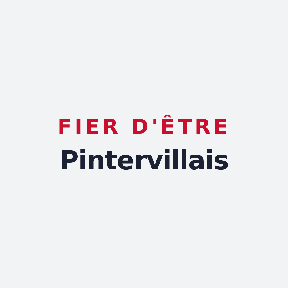 Poster « Fier d'être Pintervillais » — design pour Pinterville