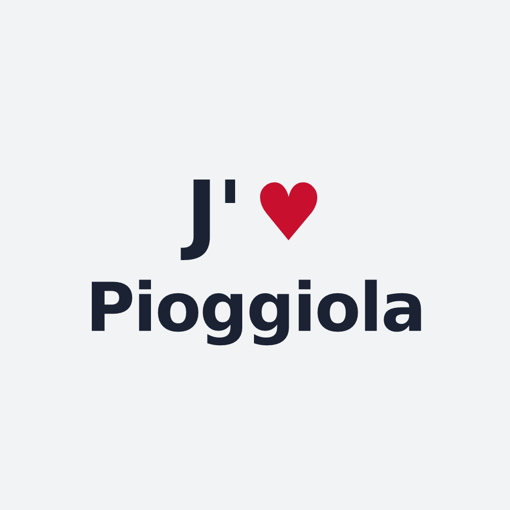 Poster personnalisé Pioggiola — design J'aime Pioggiola