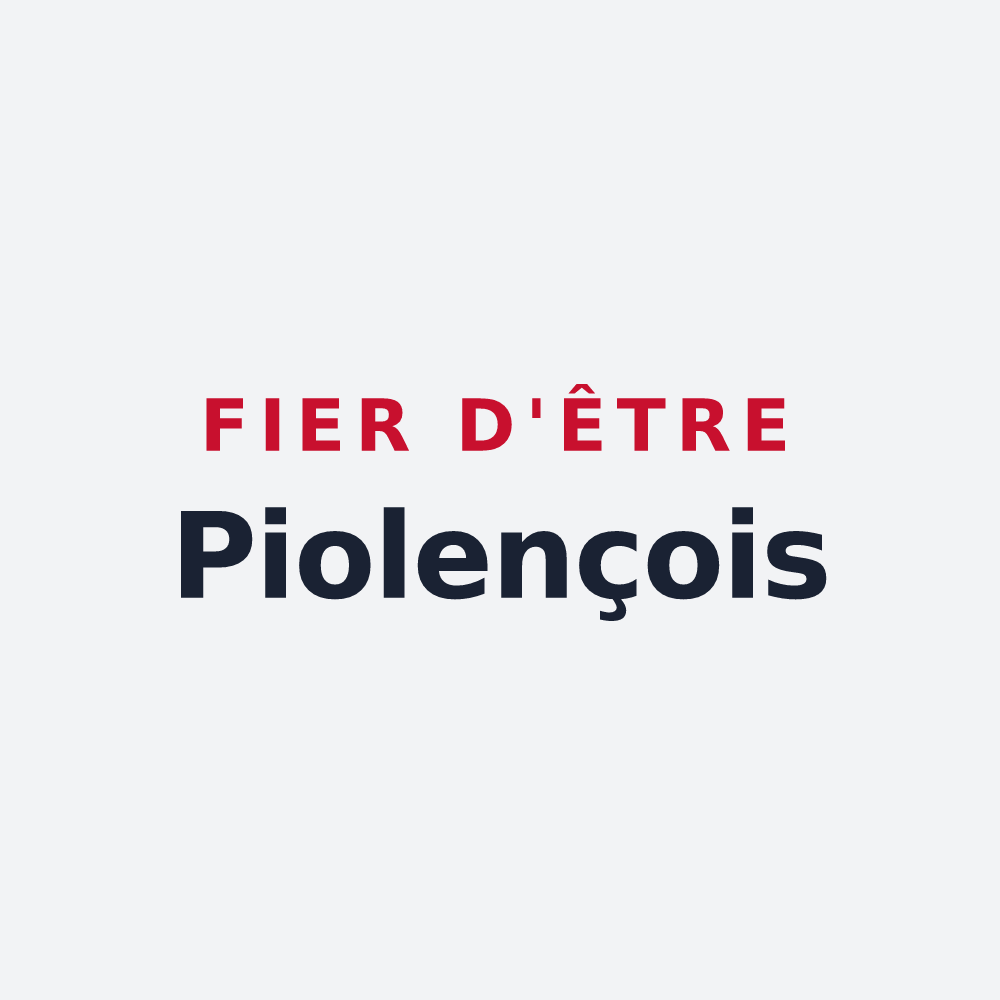 Poster « Fier d'être Piolençois » — design pour Piolenc