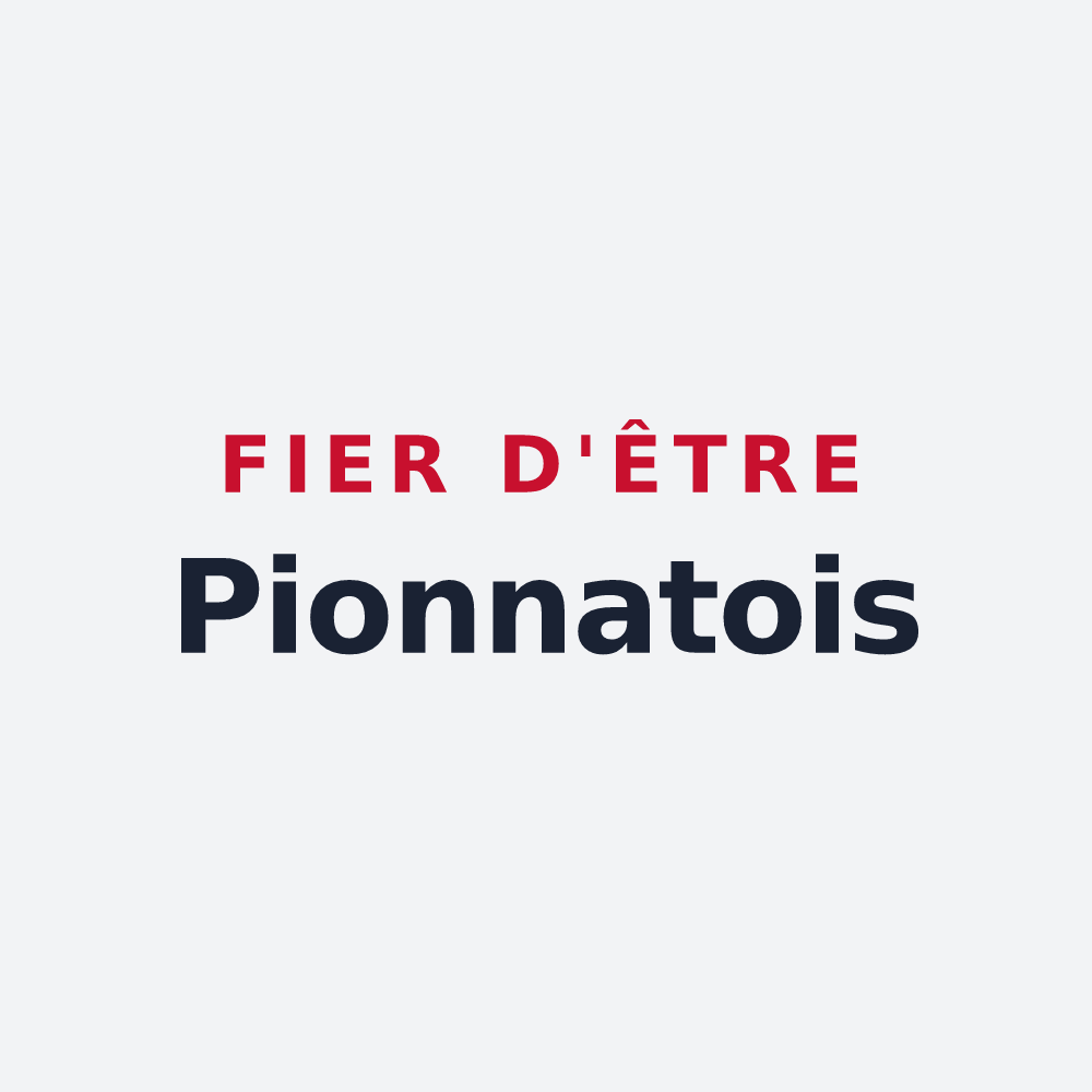 Poster « Fier d'être Pionnatois » — design pour Pionnat