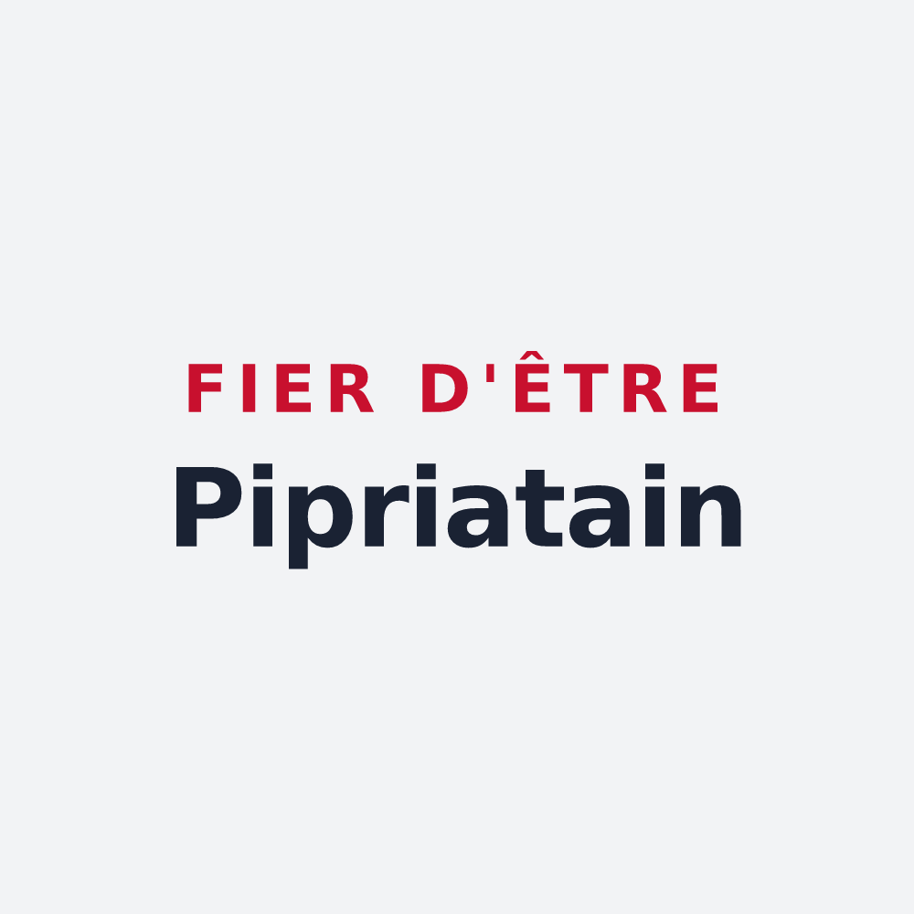 Poster « Fier d'être Pipriatain » — design pour Pipriac