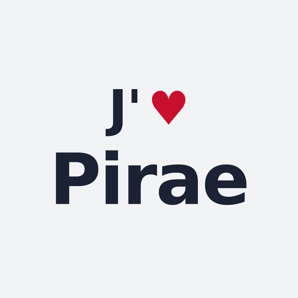 Poster personnalisé Pirae — design J'aime Pirae