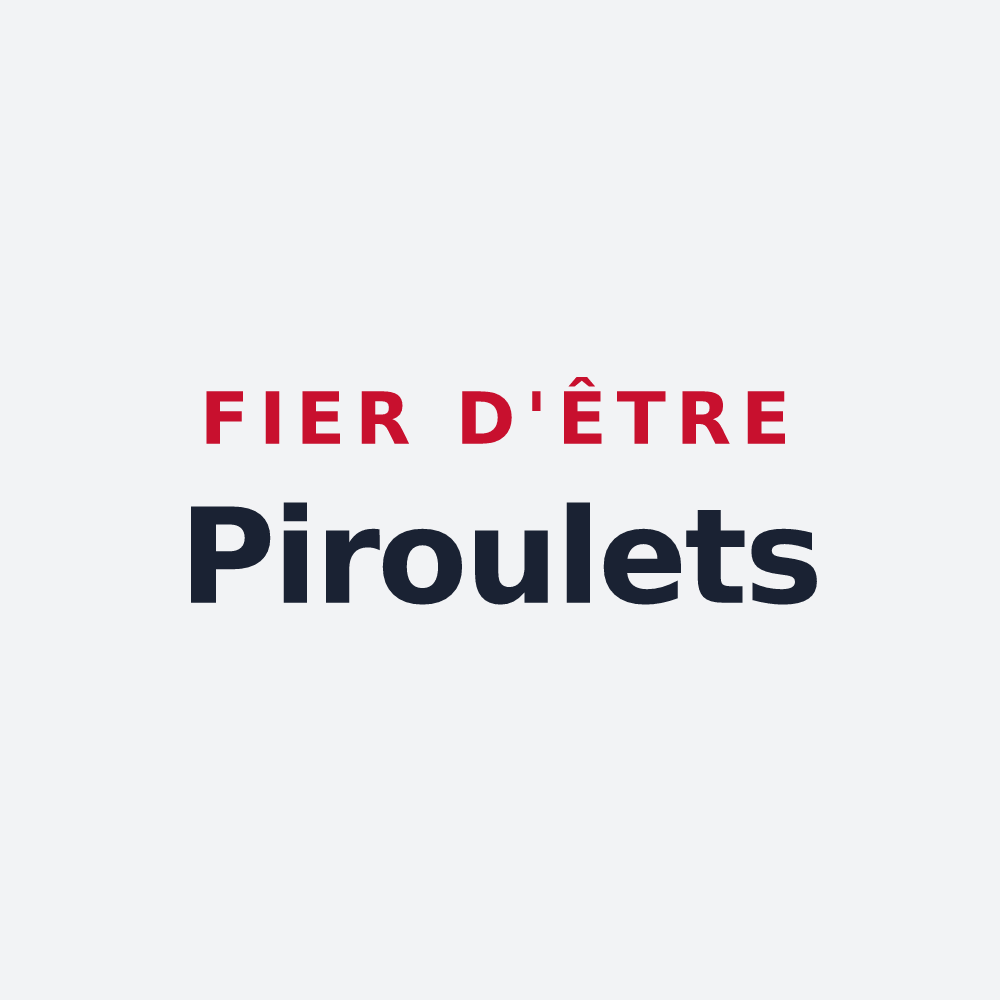 Poster « Fier d'être Piroulets » — design pour Pirey