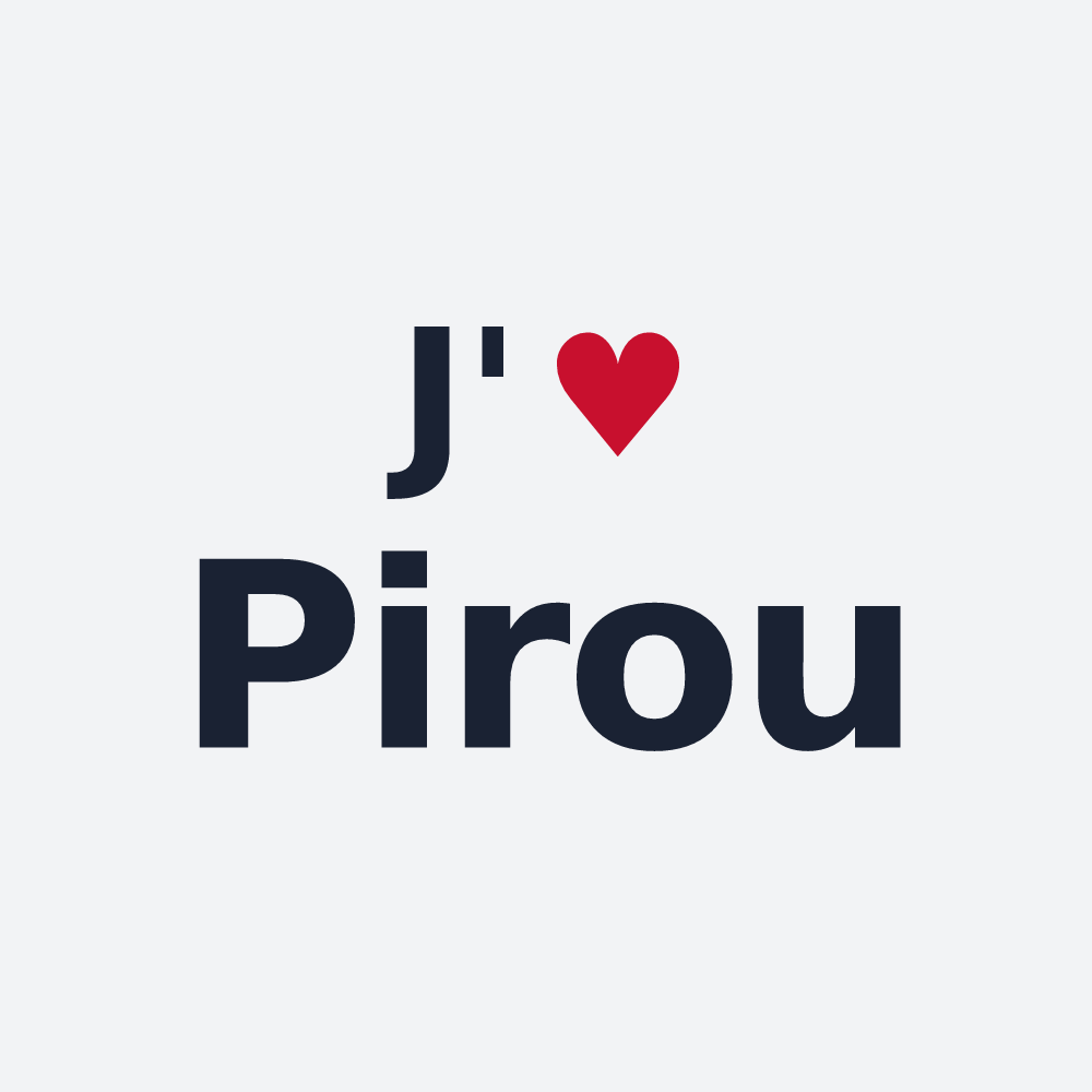Poster personnalisé Pirou — design J'aime Pirou