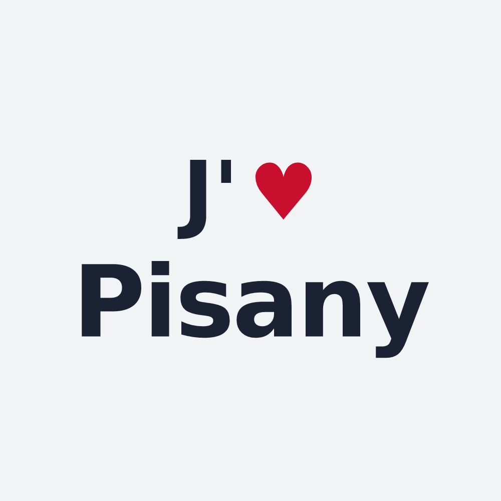 Poster personnalisé Pisany — design J'aime Pisany