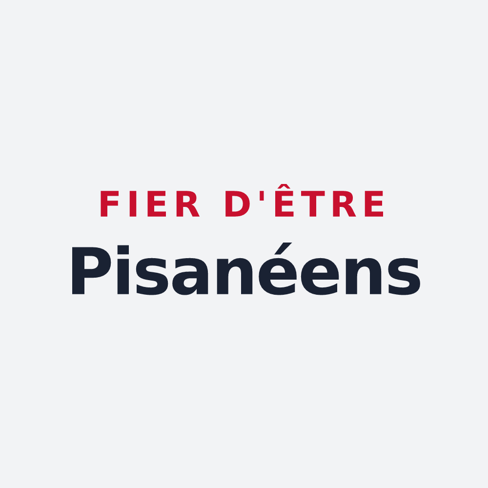 Poster « Fier d'être Pisanéens » — design pour Pisany