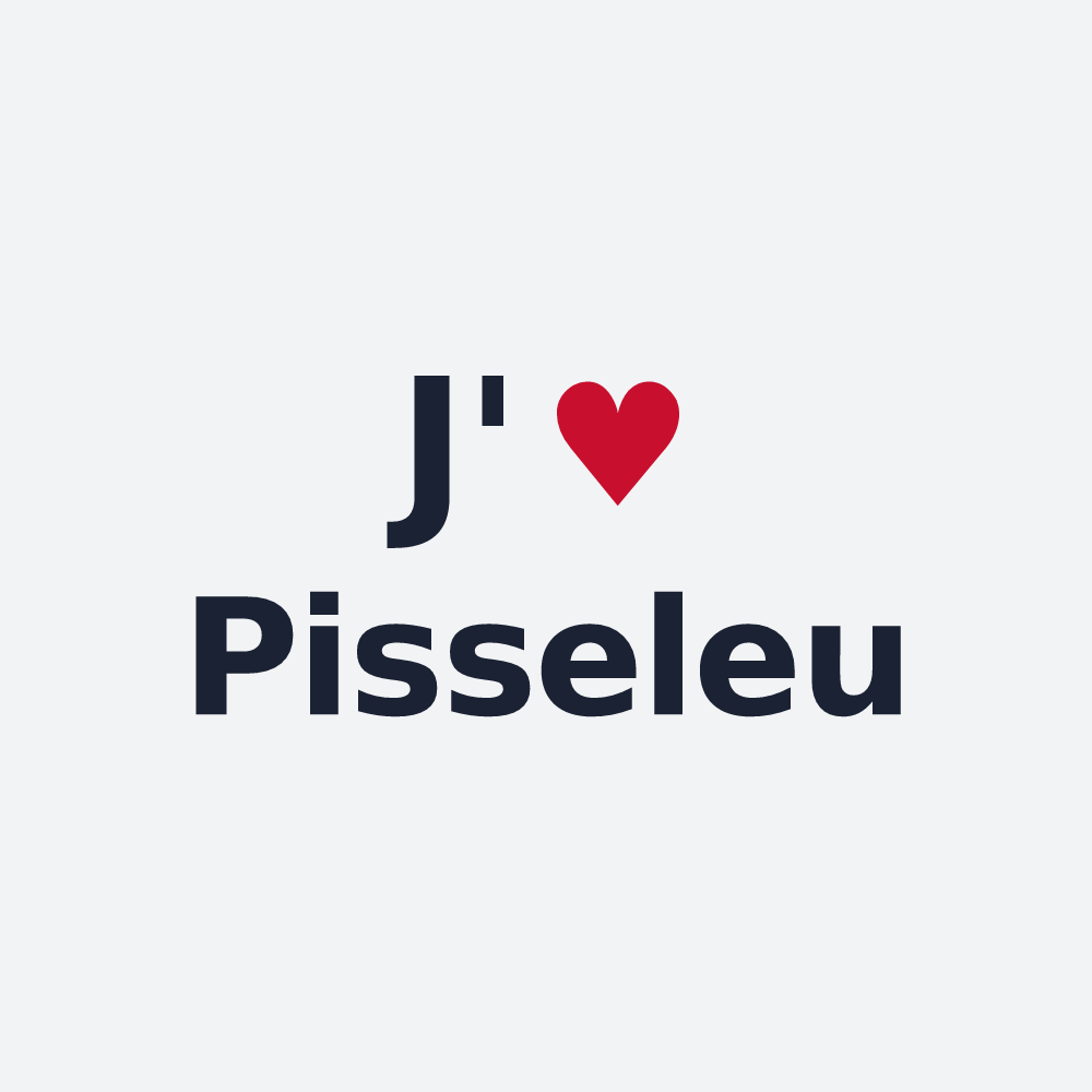 Poster personnalisé Pisseleu — design J'aime Pisseleu
