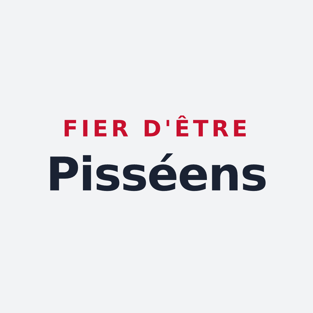 Poster « Fier d'être Pisséens » — design pour Pissos