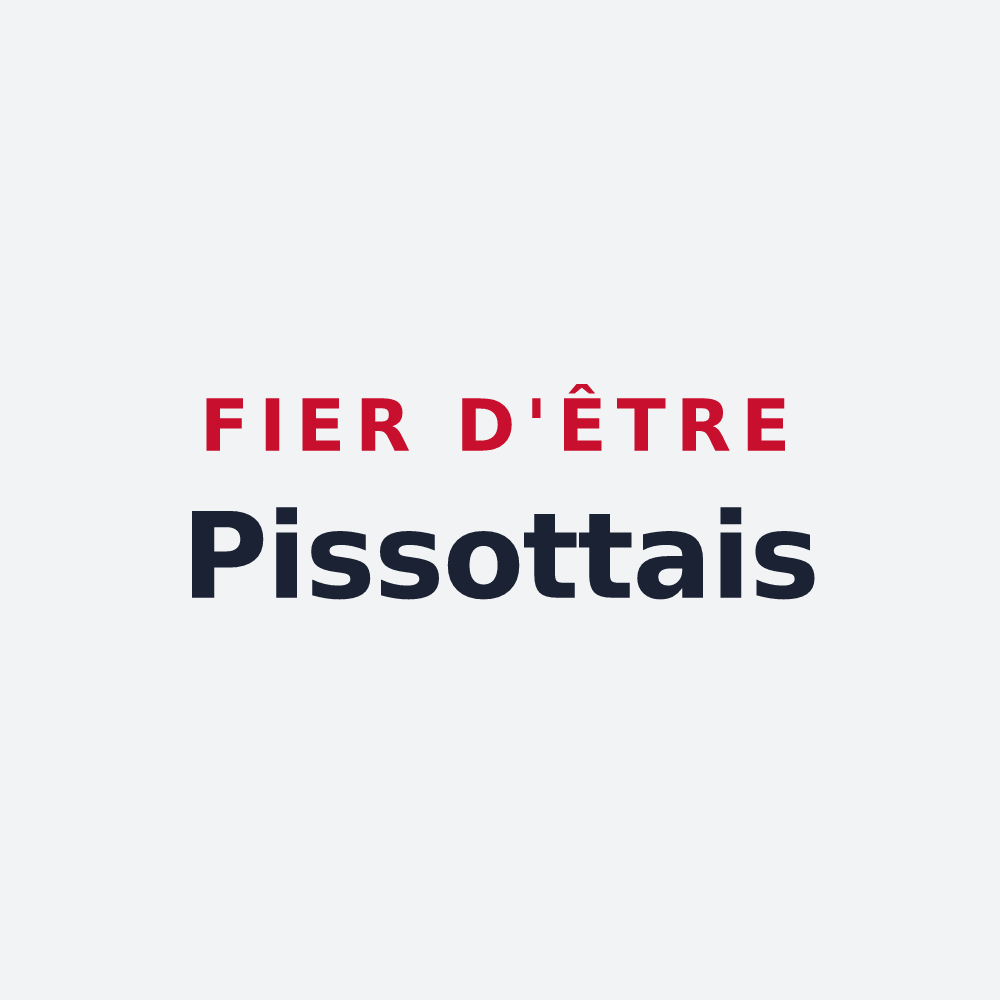 Poster « Fier d'être Pissottais » — design pour Pissotte
