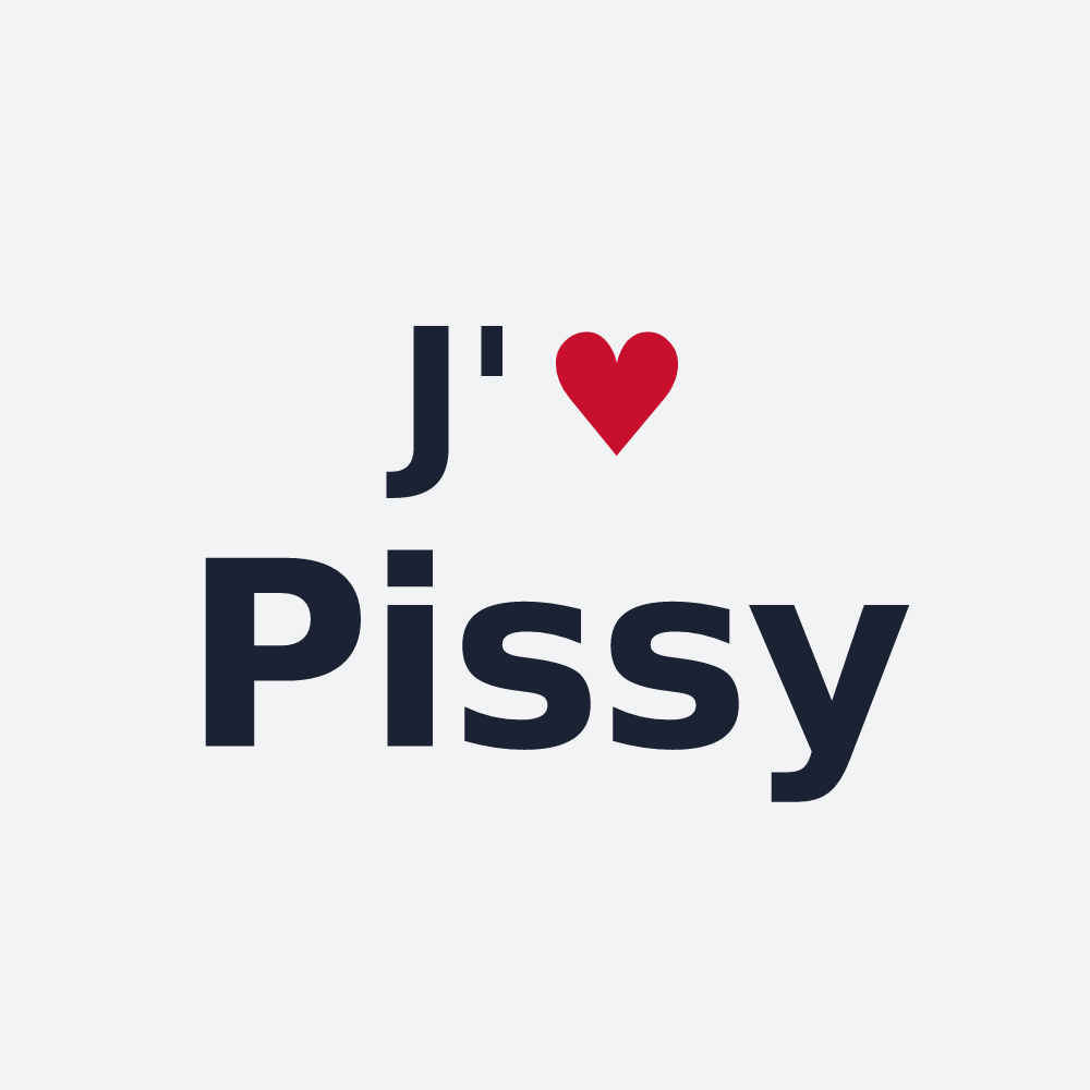 Poster personnalisé Pissy — design J'aime Pissy