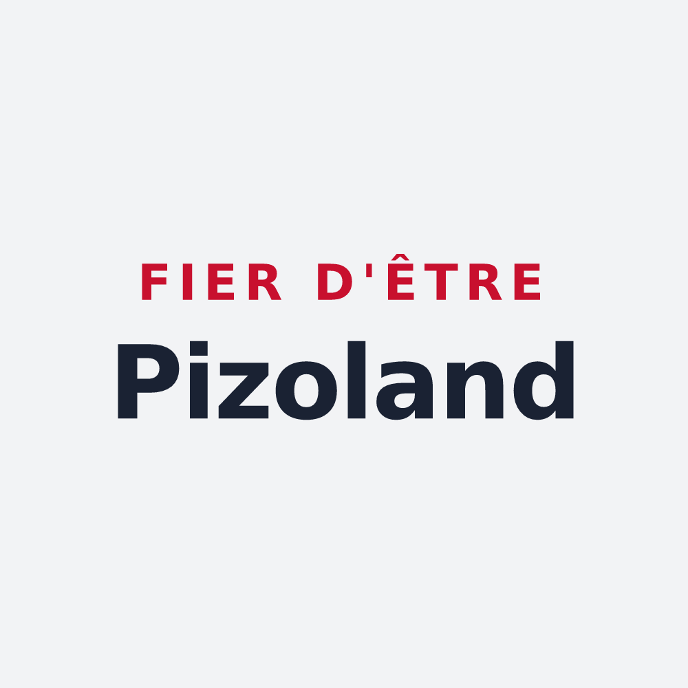 Poster « Fier d'être Pizoland » — design pour Pizay