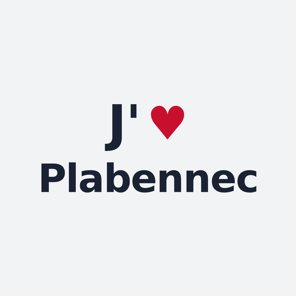 Poster personnalisé Plabennec — design J'aime Plabennec