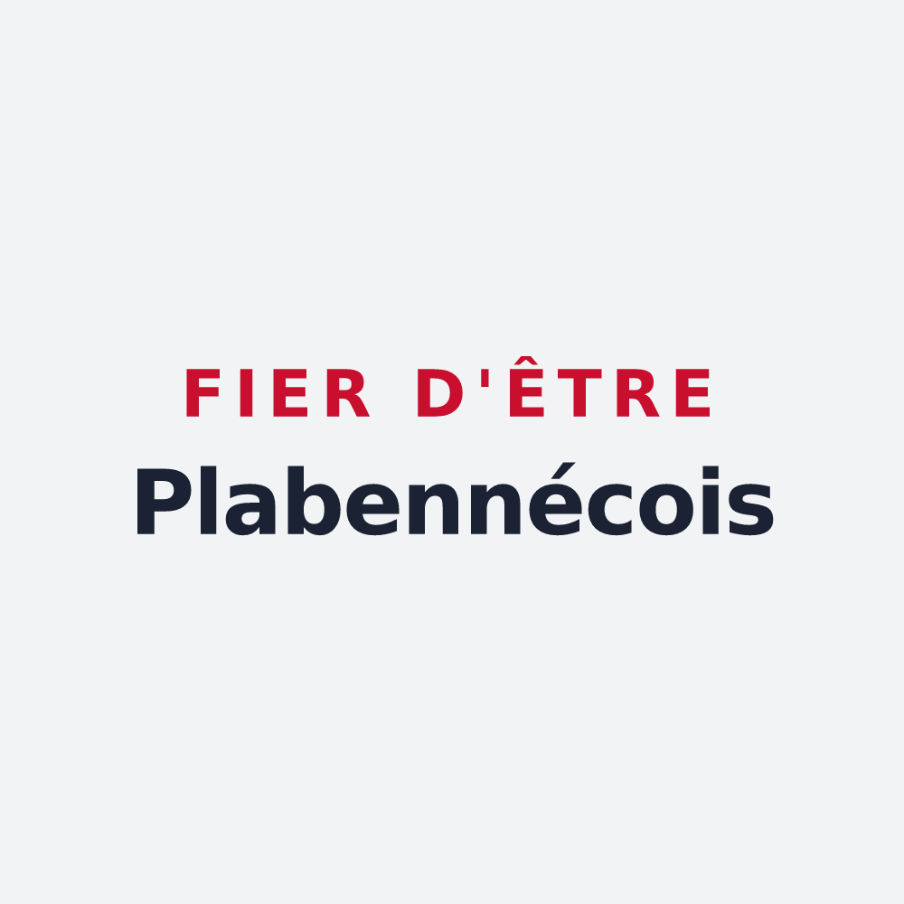 Poster « Fier d'être Plabennécois » — design pour Plabennec