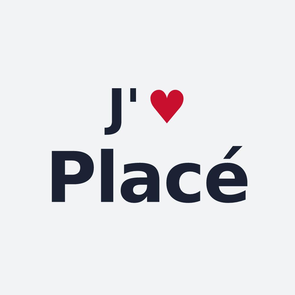 Poster personnalisé Placé — design J'aime Placé