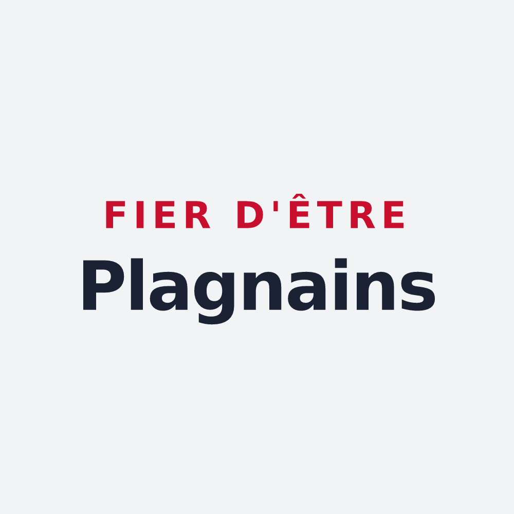 Poster « Fier d'être Plagnains » — design pour Plagne