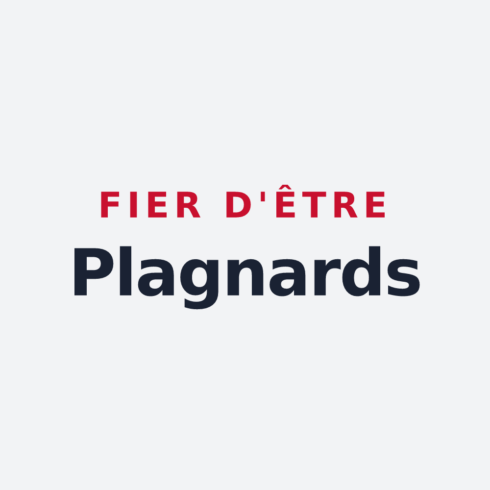 Poster « Fier d'être Plagnards » — design pour Plagne