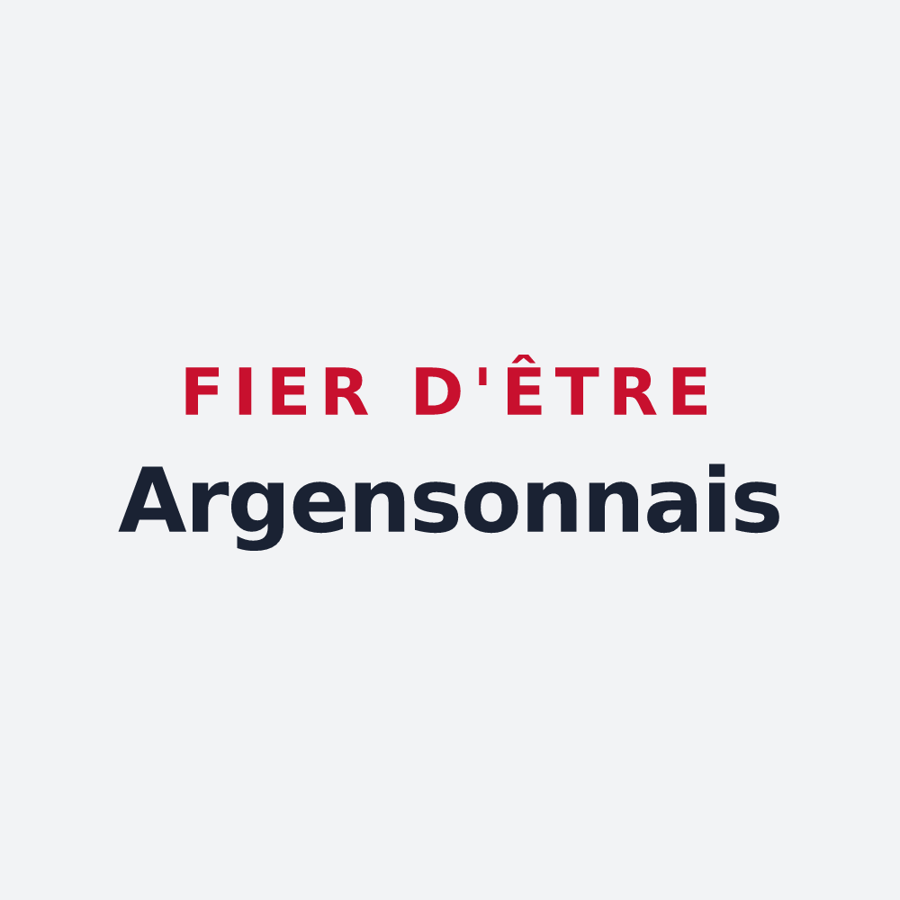 Poster « Fier d'être Argensonnais » — design pour Plaine-d'Argenson