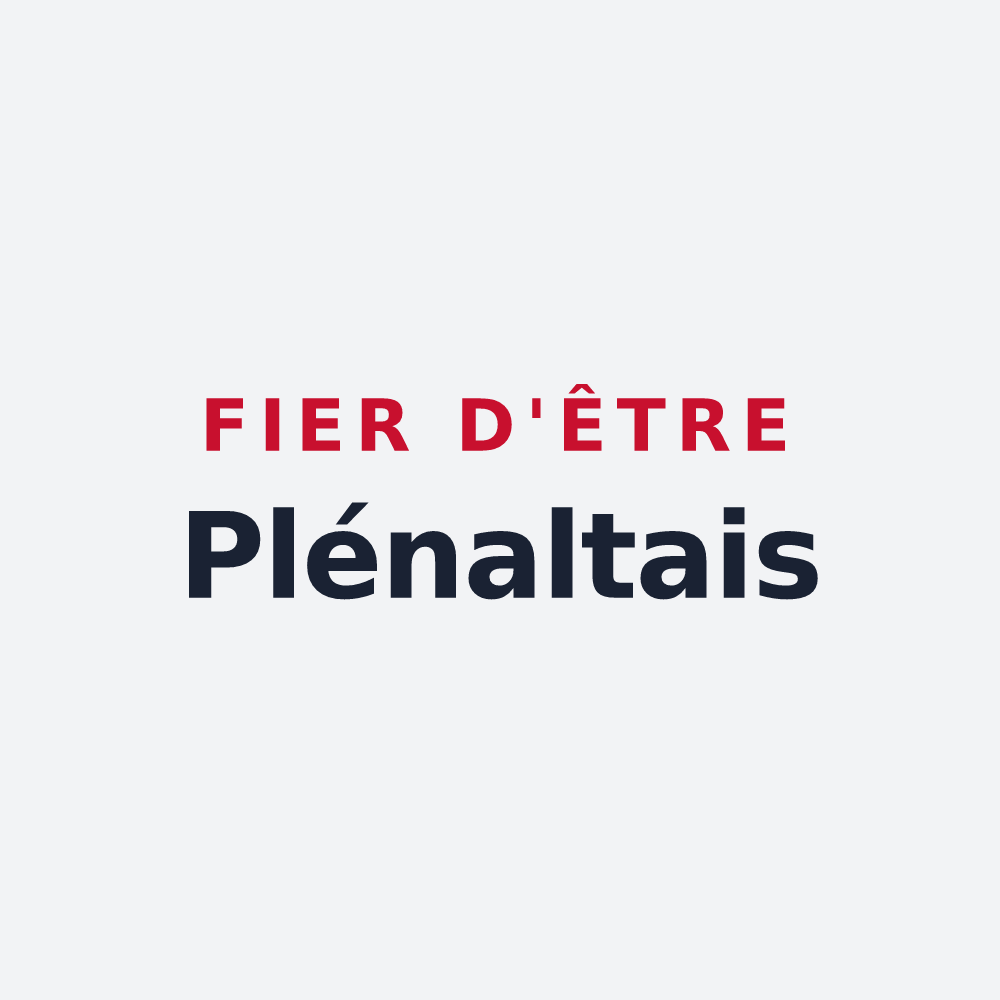 Poster « Fier d'être Plénaltais » — design pour Plaine-Haute