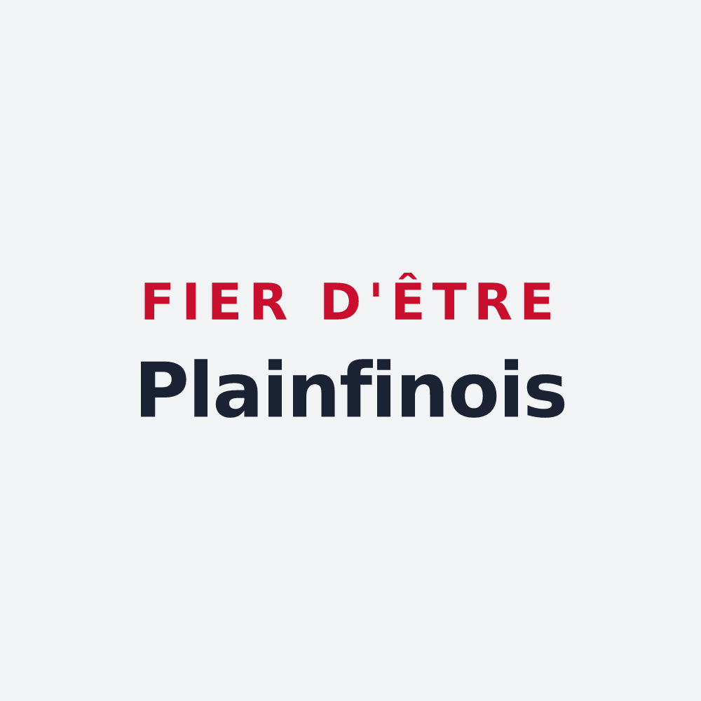 Poster « Fier d'être Plainfinois » — design pour Plainfaing