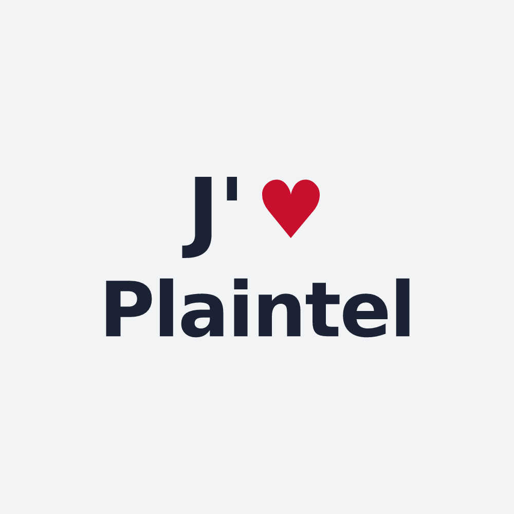 Poster personnalisé Plaintel — design « J'aime Plaintel » imprimé sur le poster
