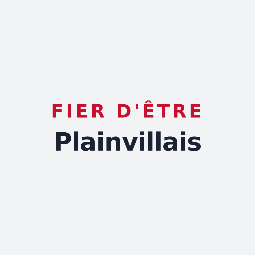 Poster « Fier d'être Plainvillais » — design pour Plainville