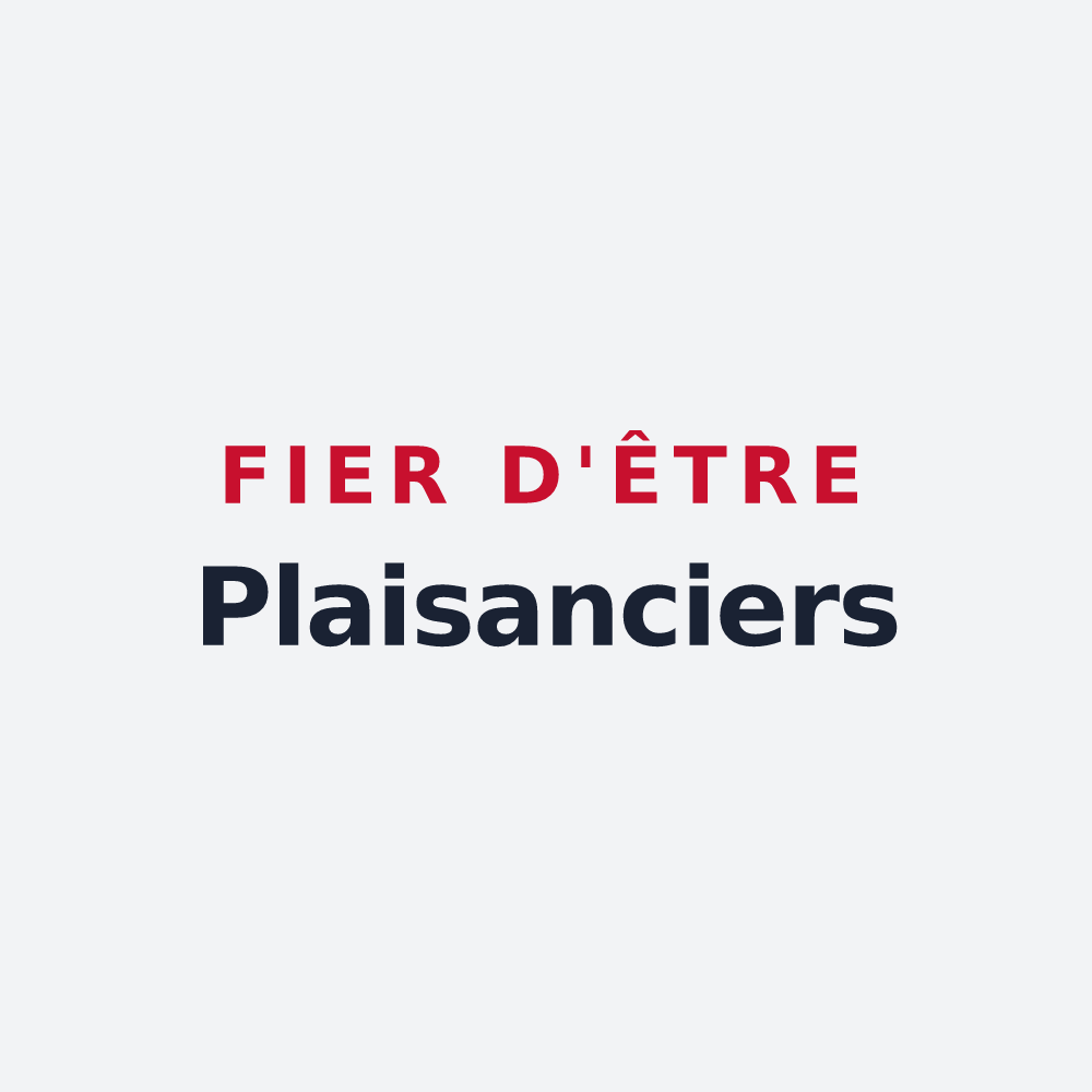 Poster « Fier d'être Plaisanciers » — design pour Plaisance