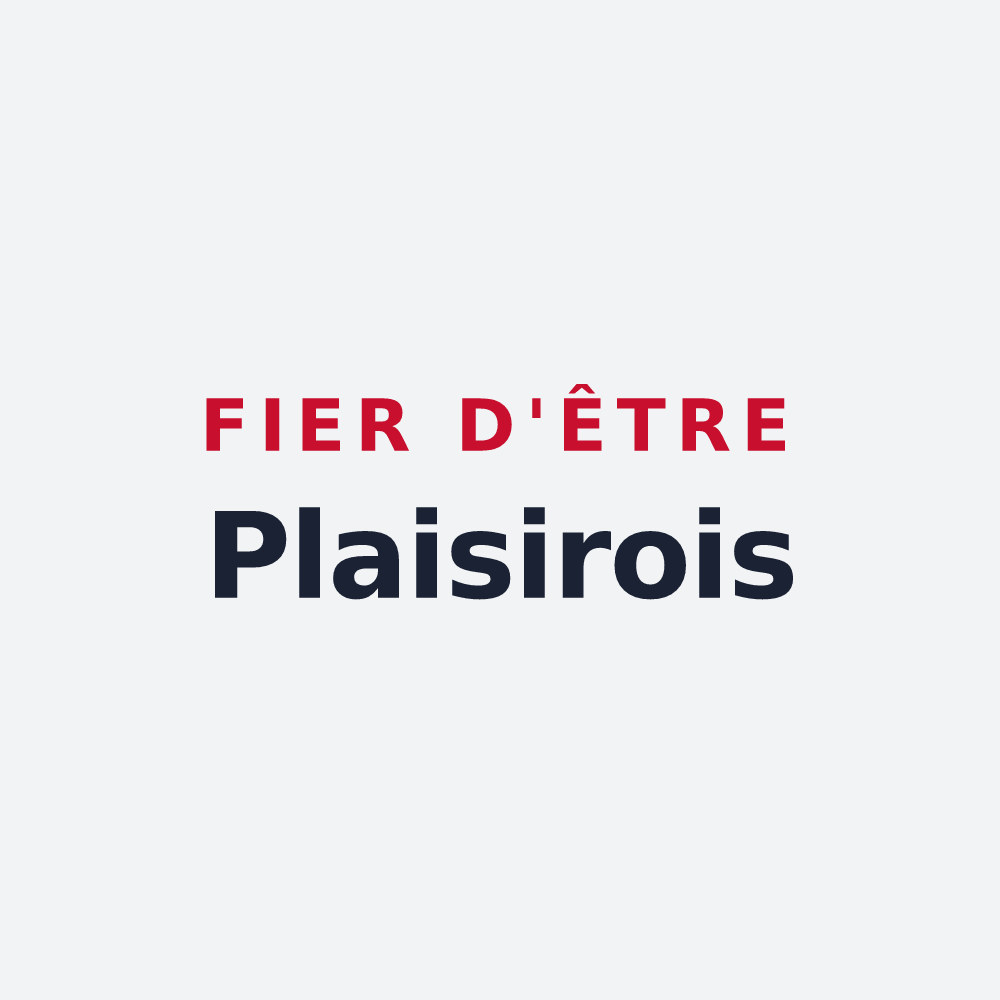Poster « Fier d'être Plaisirois » — design pour Plaisir