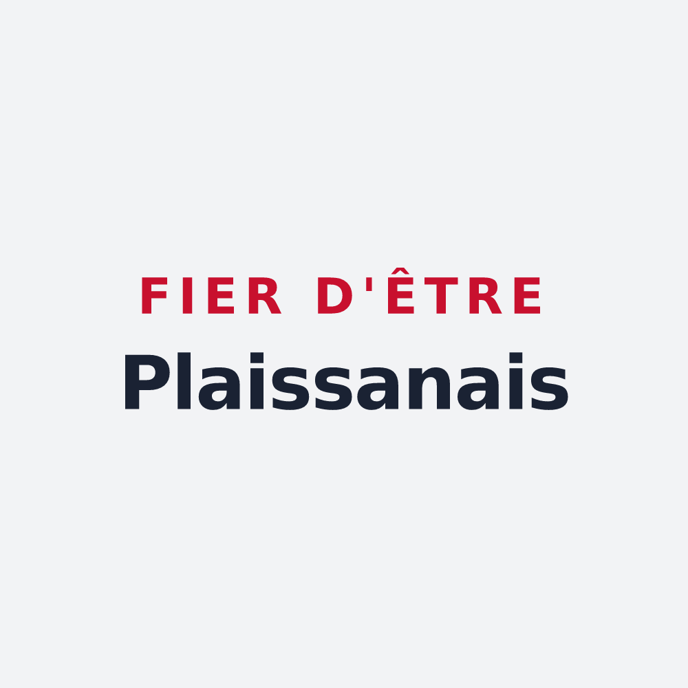 Poster « Fier d'être Plaissanais » — design pour Plaissan
