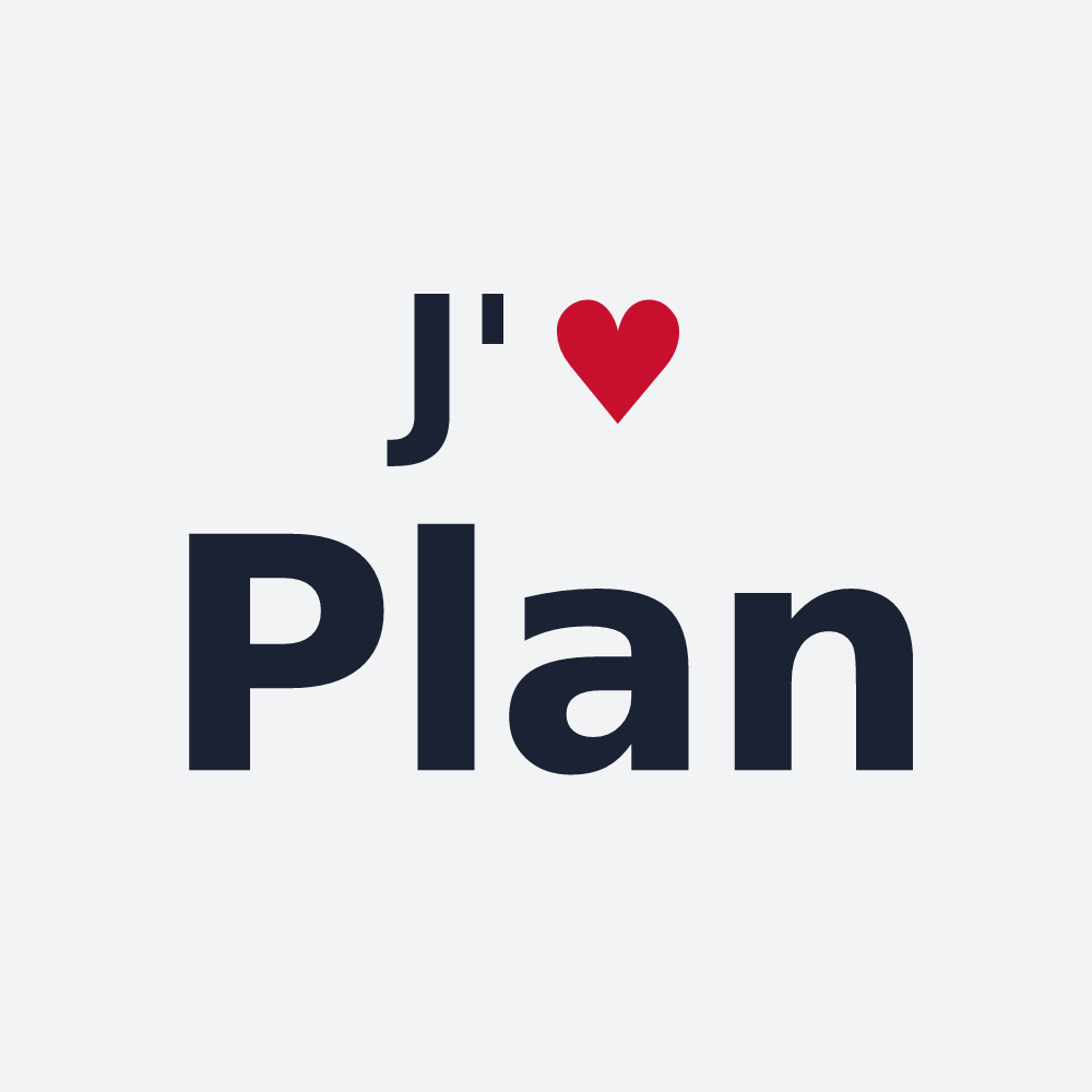 Poster personnalisé Plan — design J'aime Plan