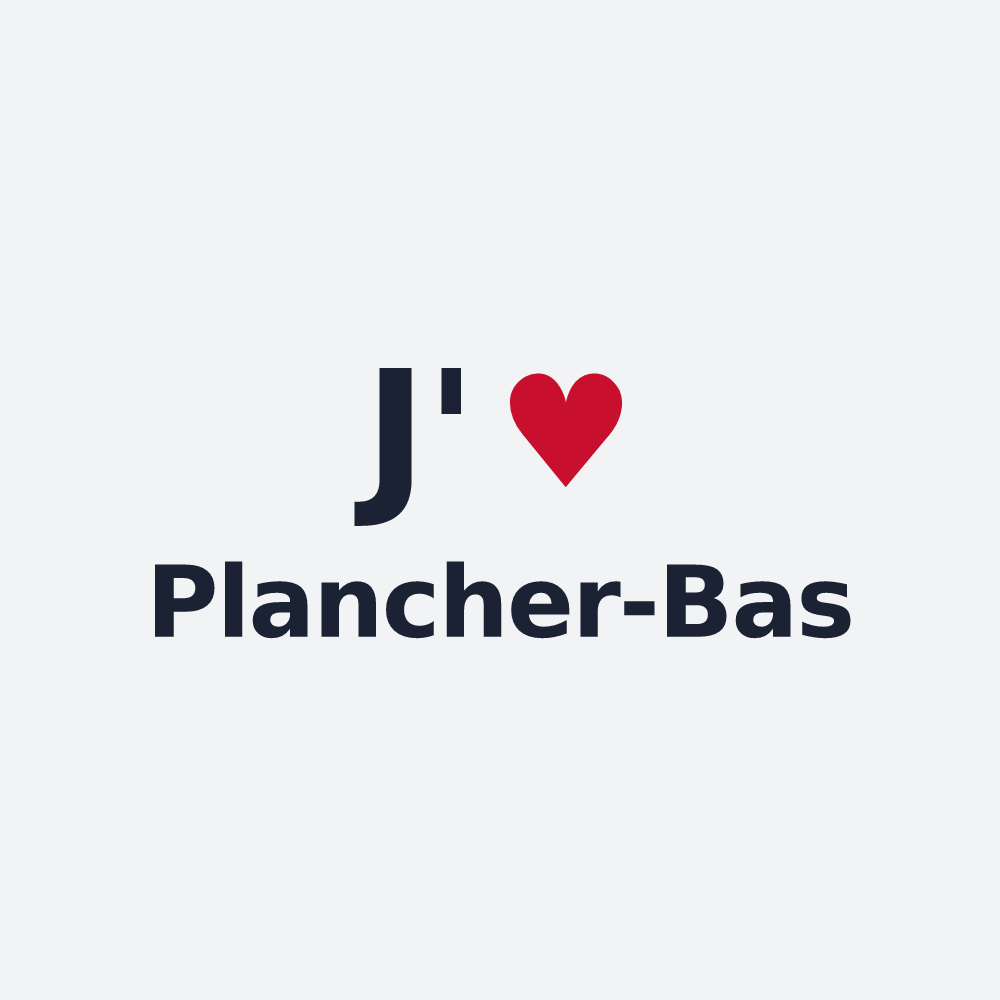Poster personnalisé Plancher-Bas — design « J'aime Plancher-Bas » imprimé sur le poster