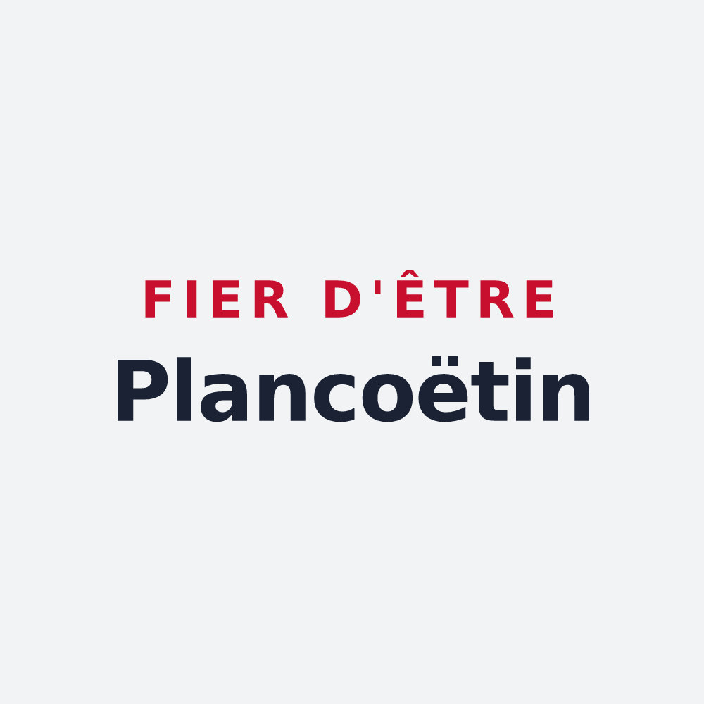 Poster « Fier d'être Plancoëtin » — design pour Plancoët