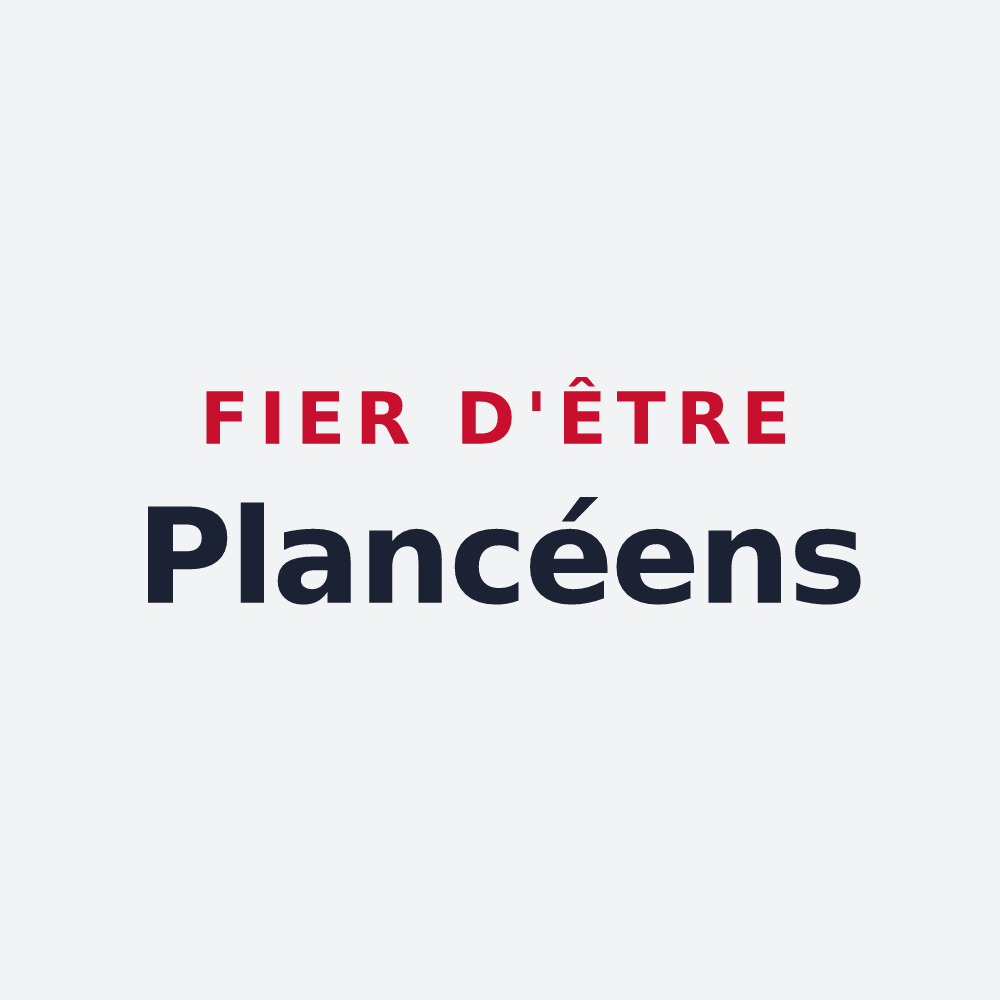Poster « Fier d'être Plancéens » — design pour Plancy-l'Abbaye