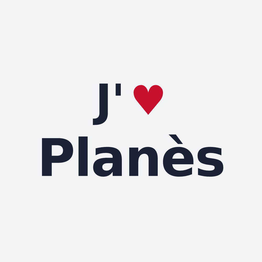 Poster personnalisé Planès — design J'aime Planès