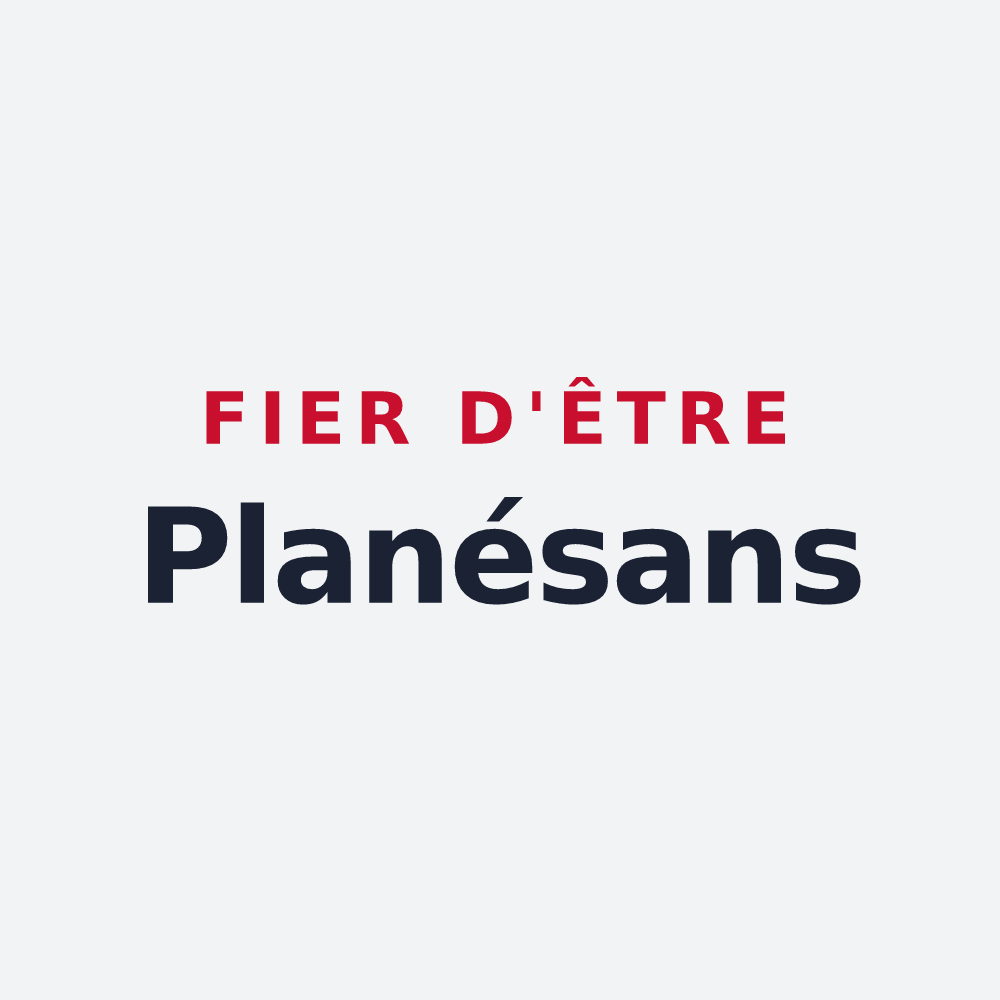 Poster « Fier d'être Planésans » — design pour Planès