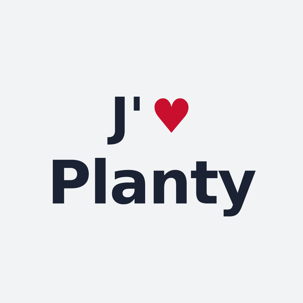 Poster personnalisé Planty — design J'aime Planty