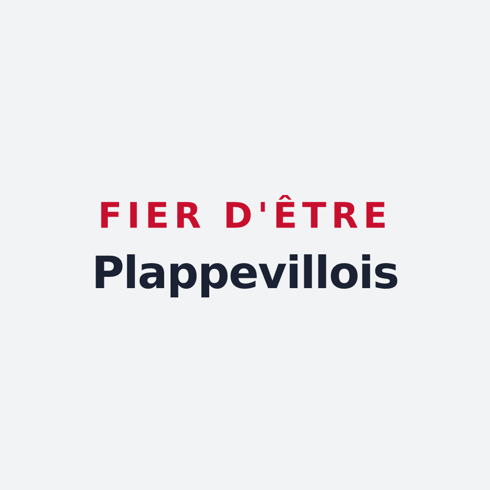 Poster « Fier d'être Plappevillois » — design pour Plappeville