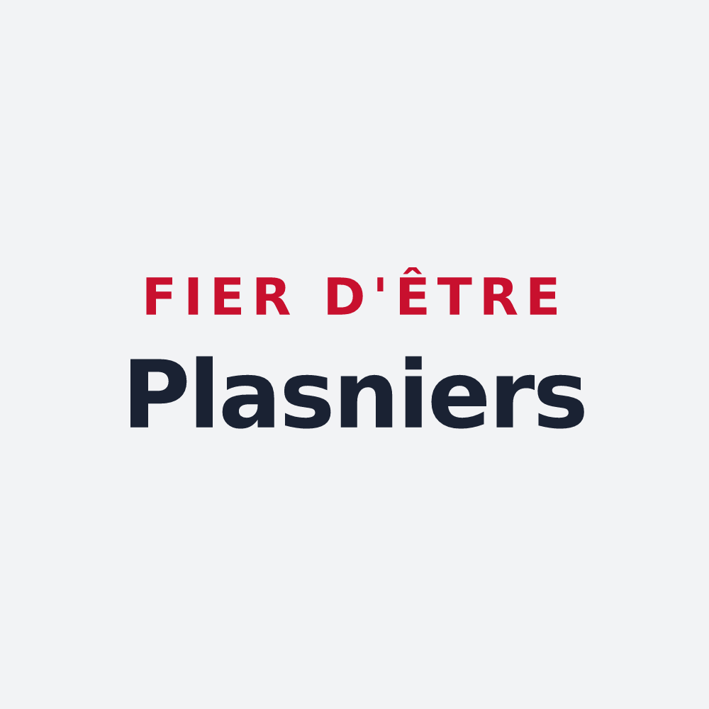 Poster « Fier d'être Plasniers » — design pour Plasne