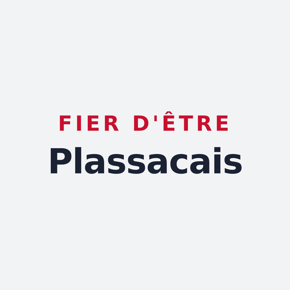 Poster « Fier d'être Plassacais » — design pour Plassac
