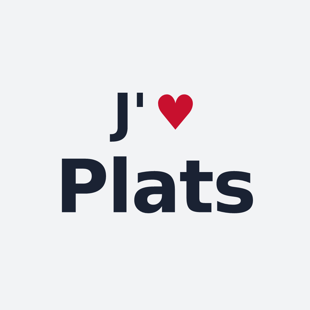 Poster personnalisé Plats — design J'aime Plats