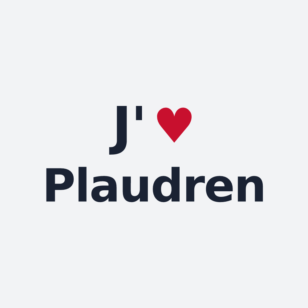 Poster personnalisé Plaudren — design J'aime Plaudren