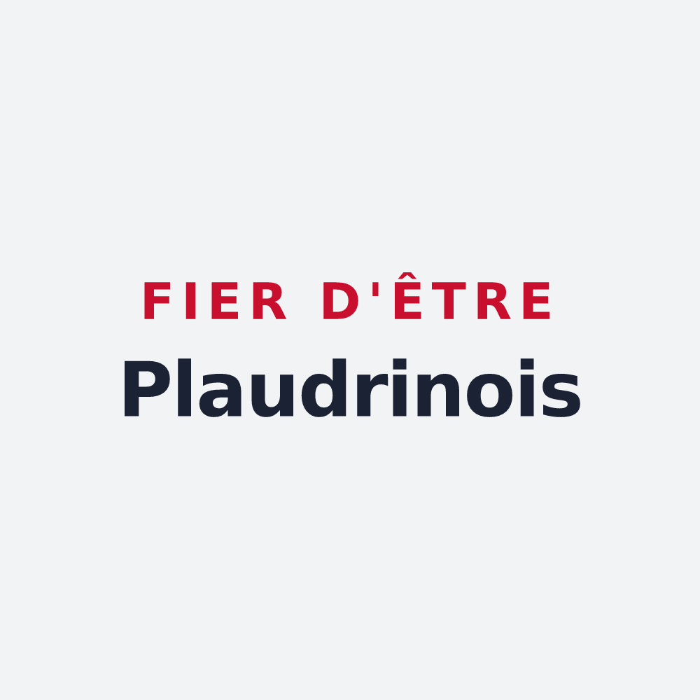 Poster « Fier d'être Plaudrinois » — design pour Plaudren