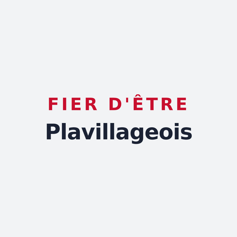 Poster « Fier d'être Plavillageois » — design pour Plavilla
