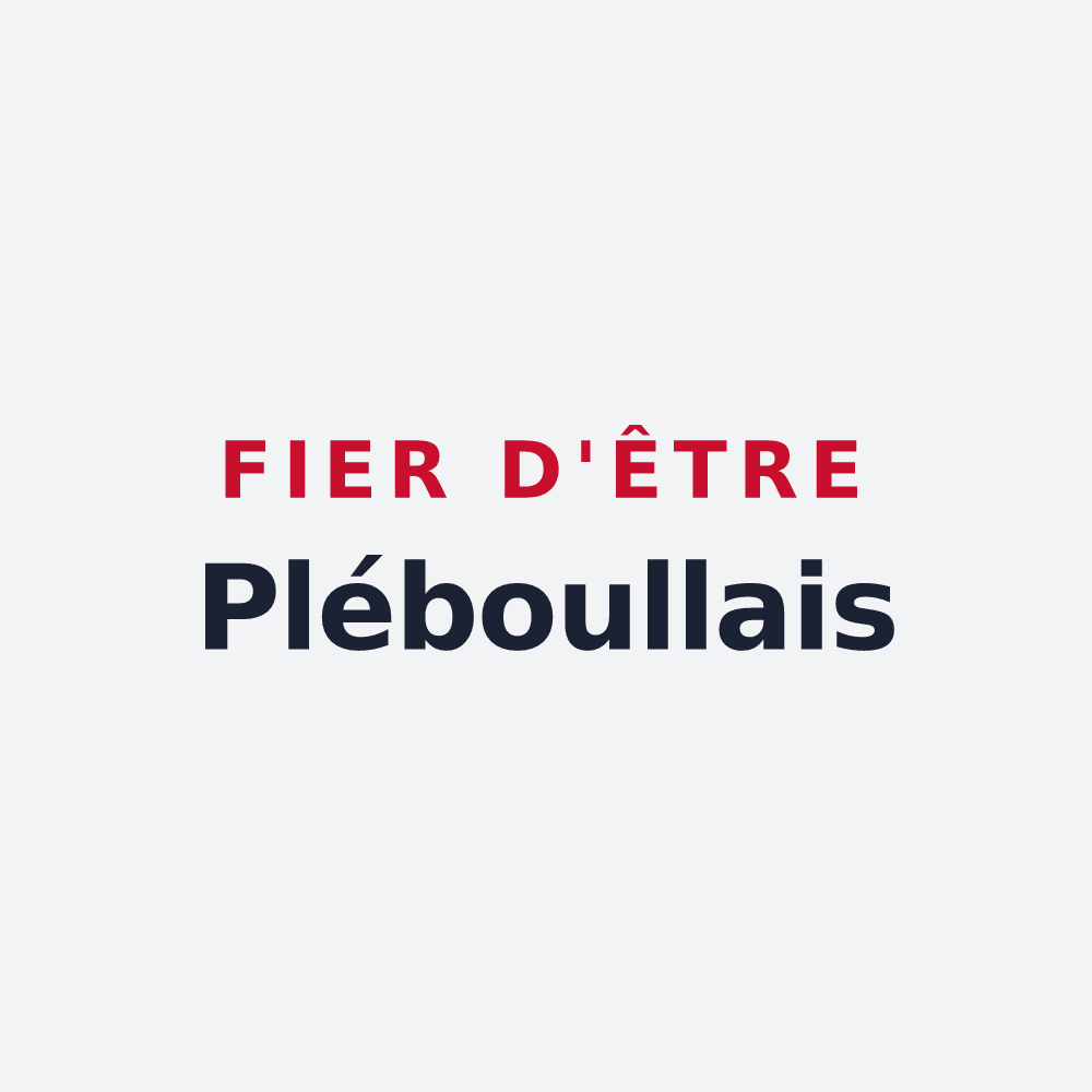 Poster « Fier d'être Pléboullais » — design pour Pléboulle