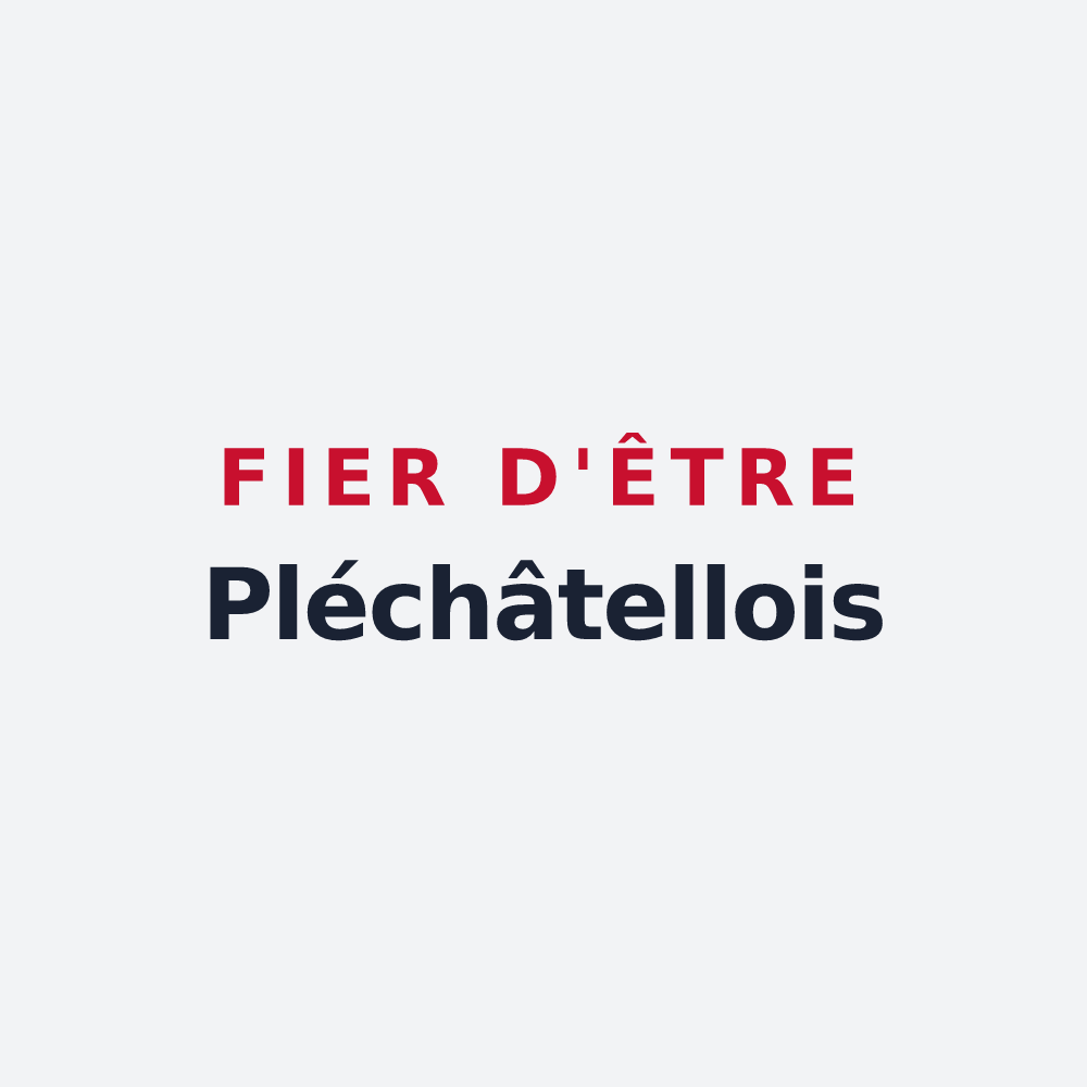 Poster « Fier d'être Pléchâtellois » — design pour Pléchâtel