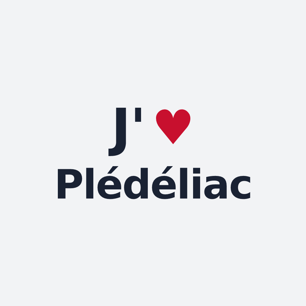 Poster personnalisé Plédéliac — design J'aime Plédéliac