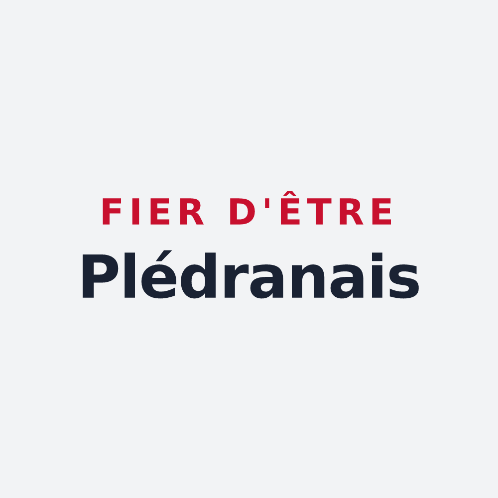 Poster « Fier d'être Plédranais » — design pour Plédran